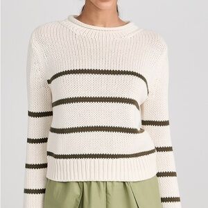 NWT La Ligne
Mini Marina Sweater - Cream and Olive - XS